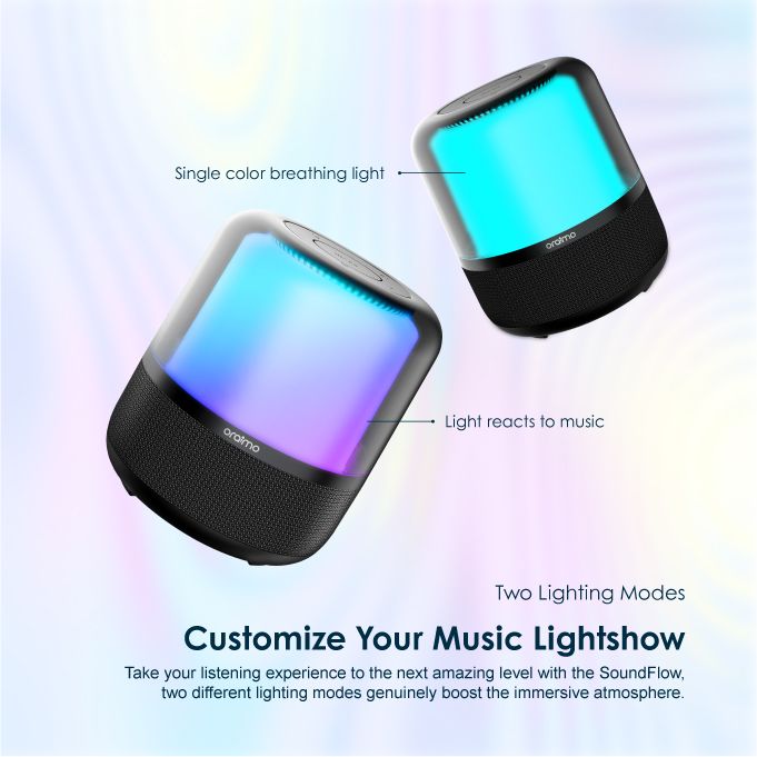 oraimo Colorful Light Triple Thumping Bass SoundFlow Wireless Soundbar